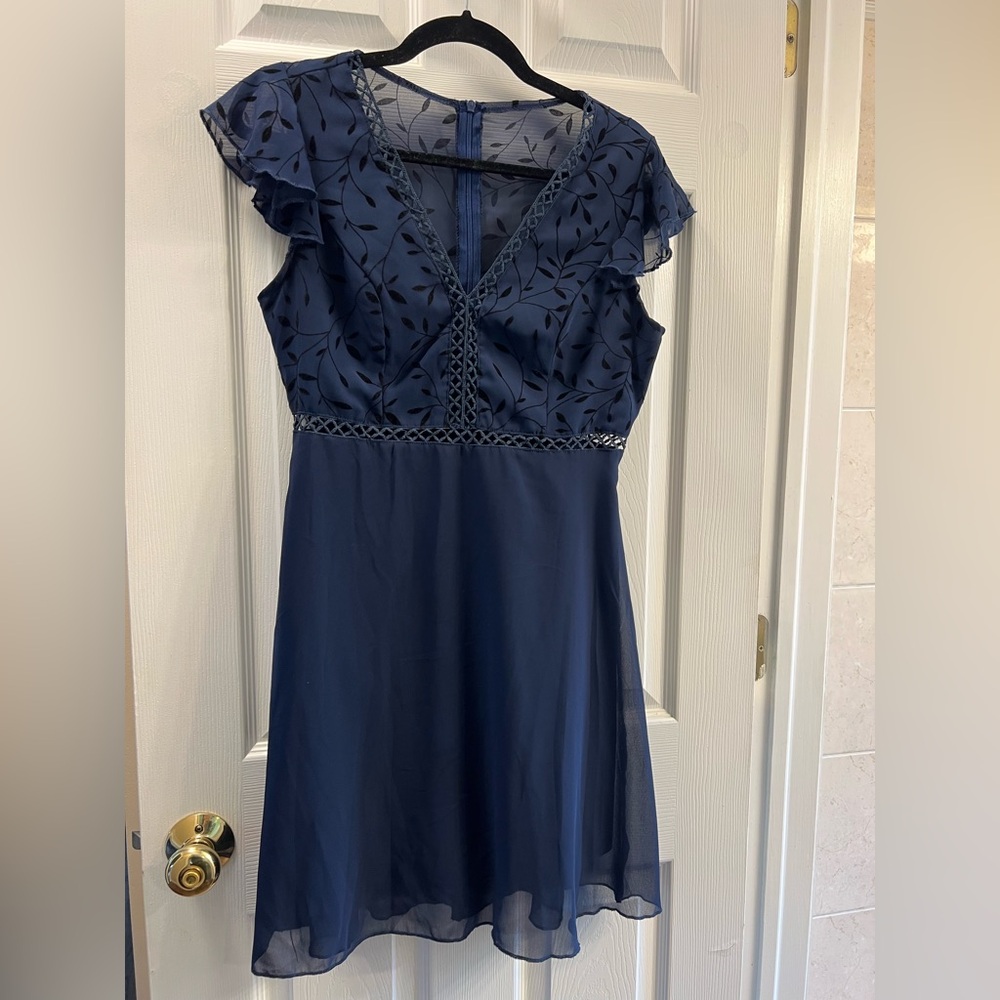 Elegant Navy Blue Dress